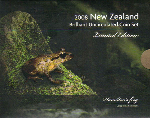 2008 New Zealand Mint Set (Hamilton's Frog) K000152